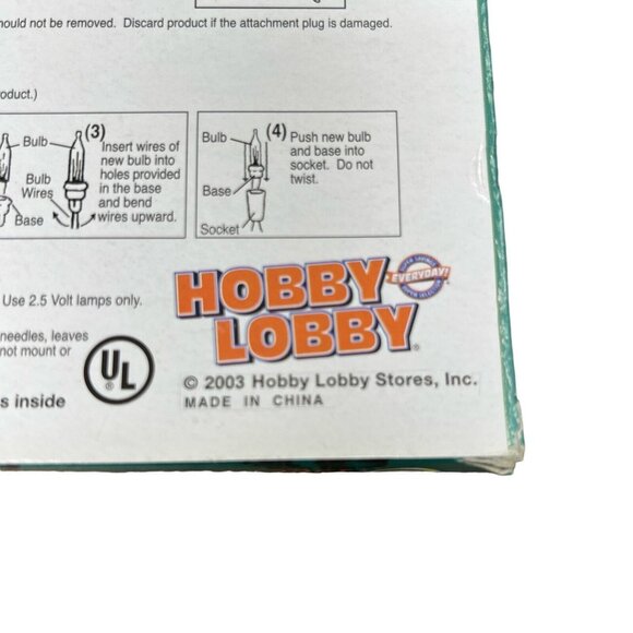 VTG Classic Colors Decorator Light Set NEW Royal PURPLE 17’ Hobby Lobby 2 Boxes - Picture 5 of 7